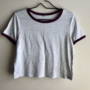 White Cropped T-shirt